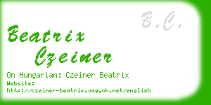 beatrix czeiner business card